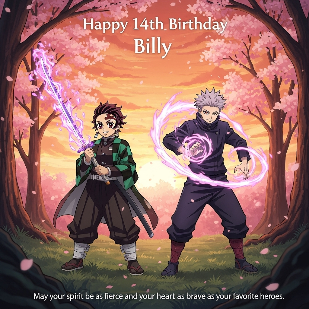 Jujutsu Kaisen Birthday Cards - Silly Robot Cards