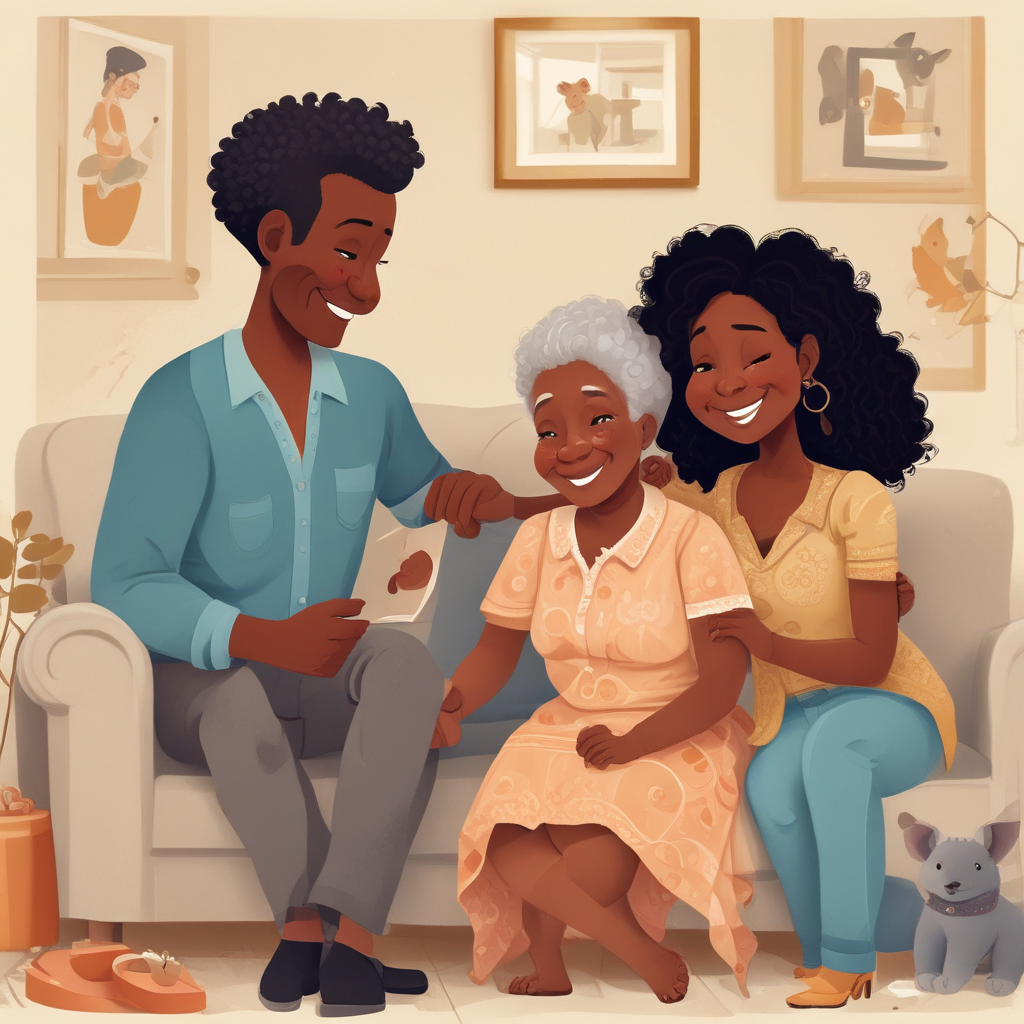 Multicultural Family Anniversary Cards - Silly Robot Cards