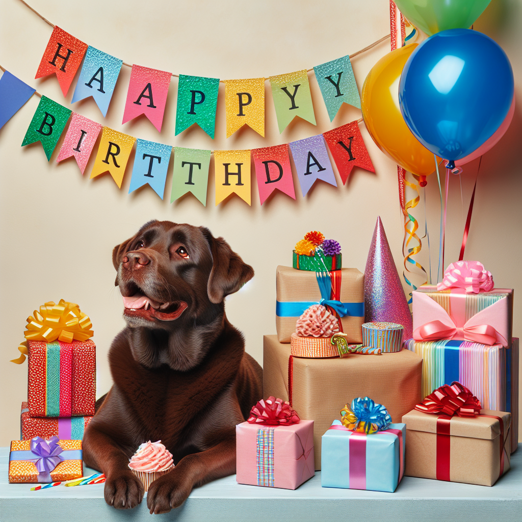 Chocolate lab best sale birthday party