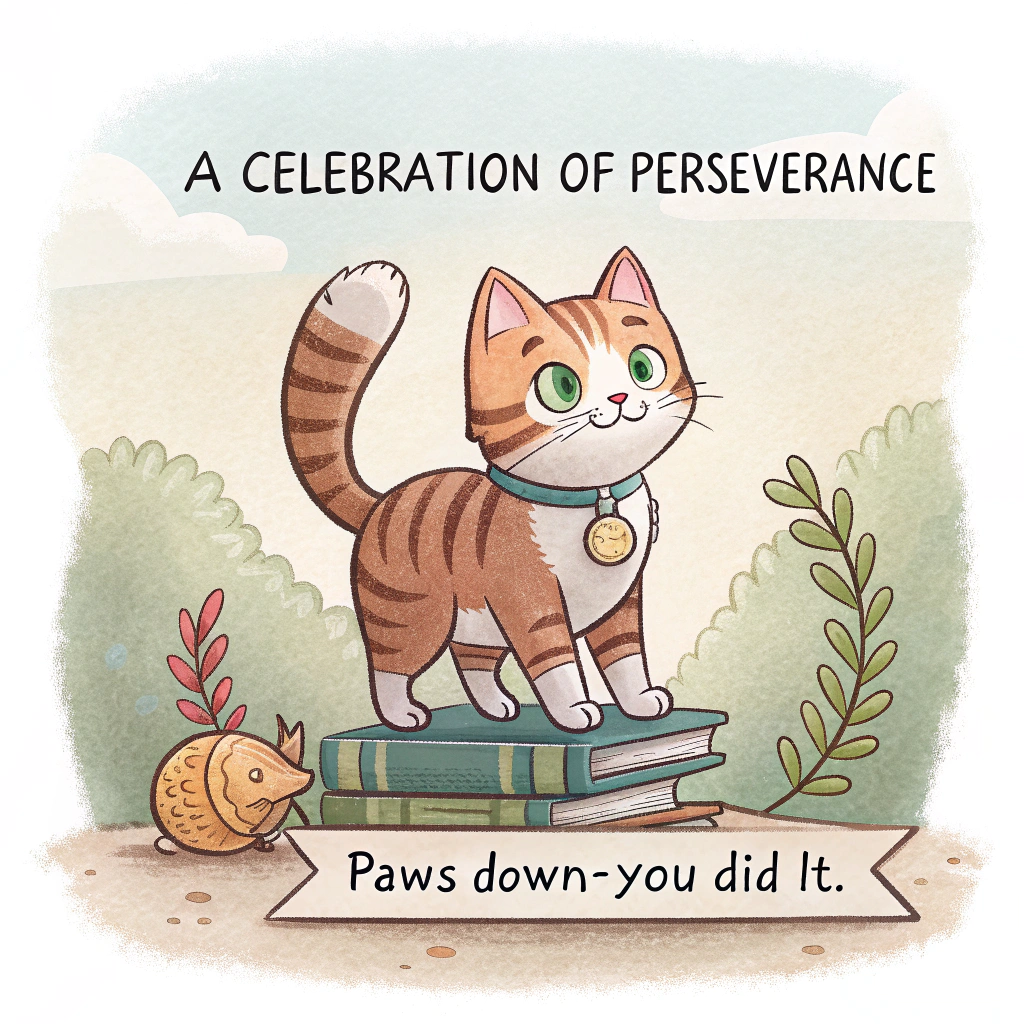 Perseverance Congratulations Cards - Silly Robot Cards