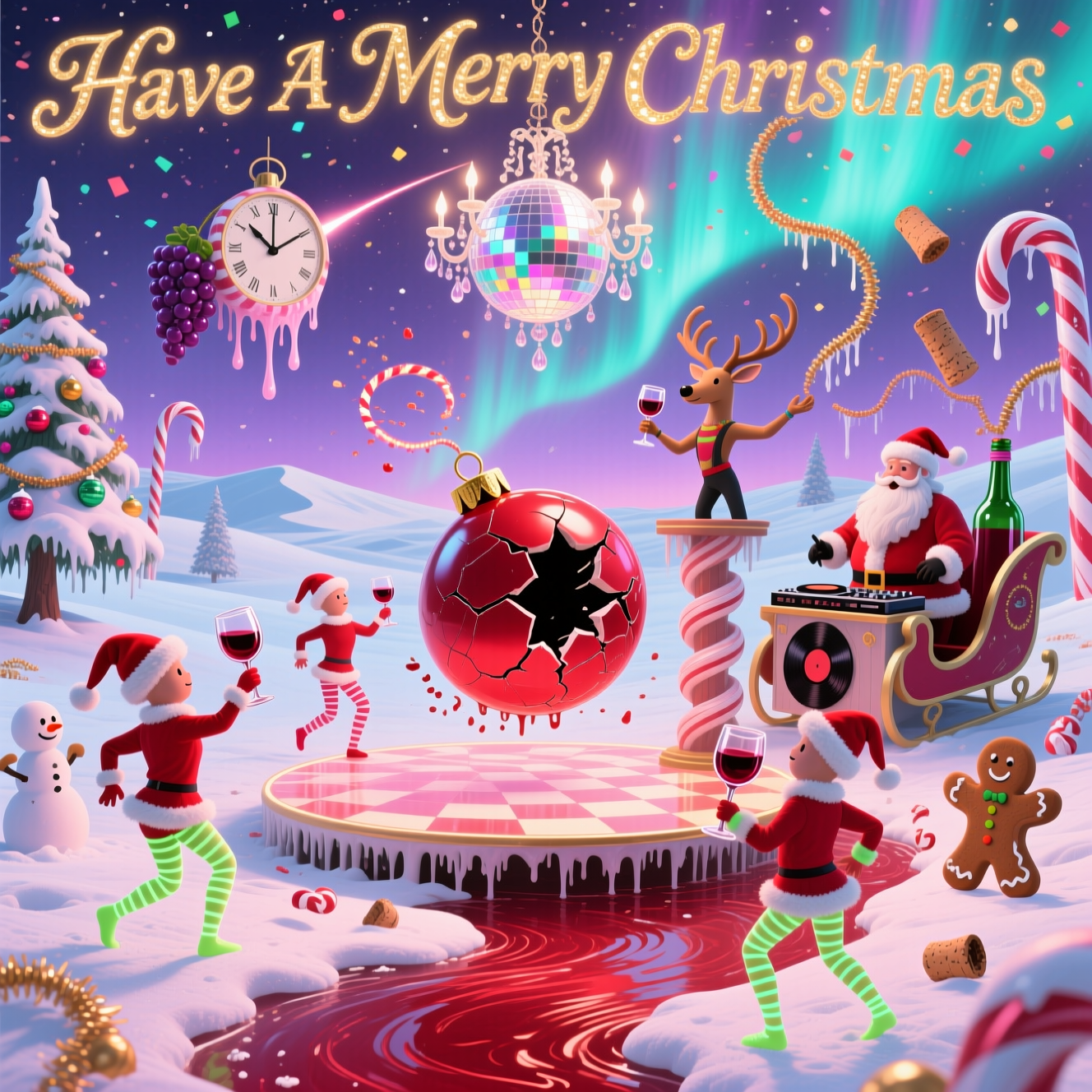 Zumba Christmas Cards - Silly Robot Cards