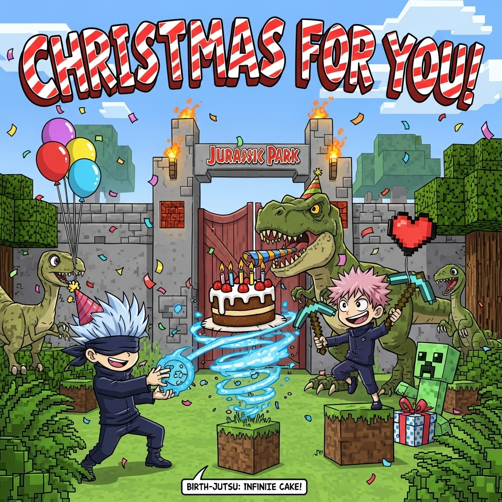 Jujutsu Kaisen Birthday Cards - Silly Robot Cards