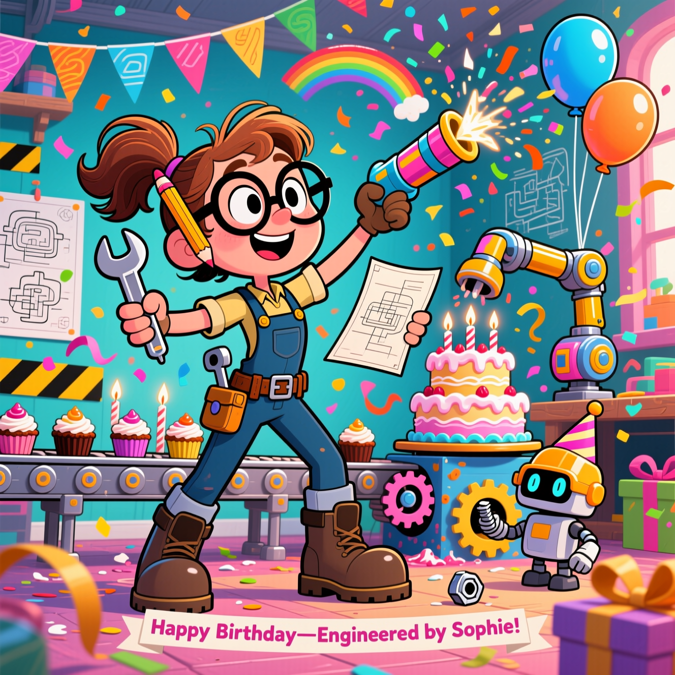 Creative problem-solving Birthday Cards - Silly Robot Cards