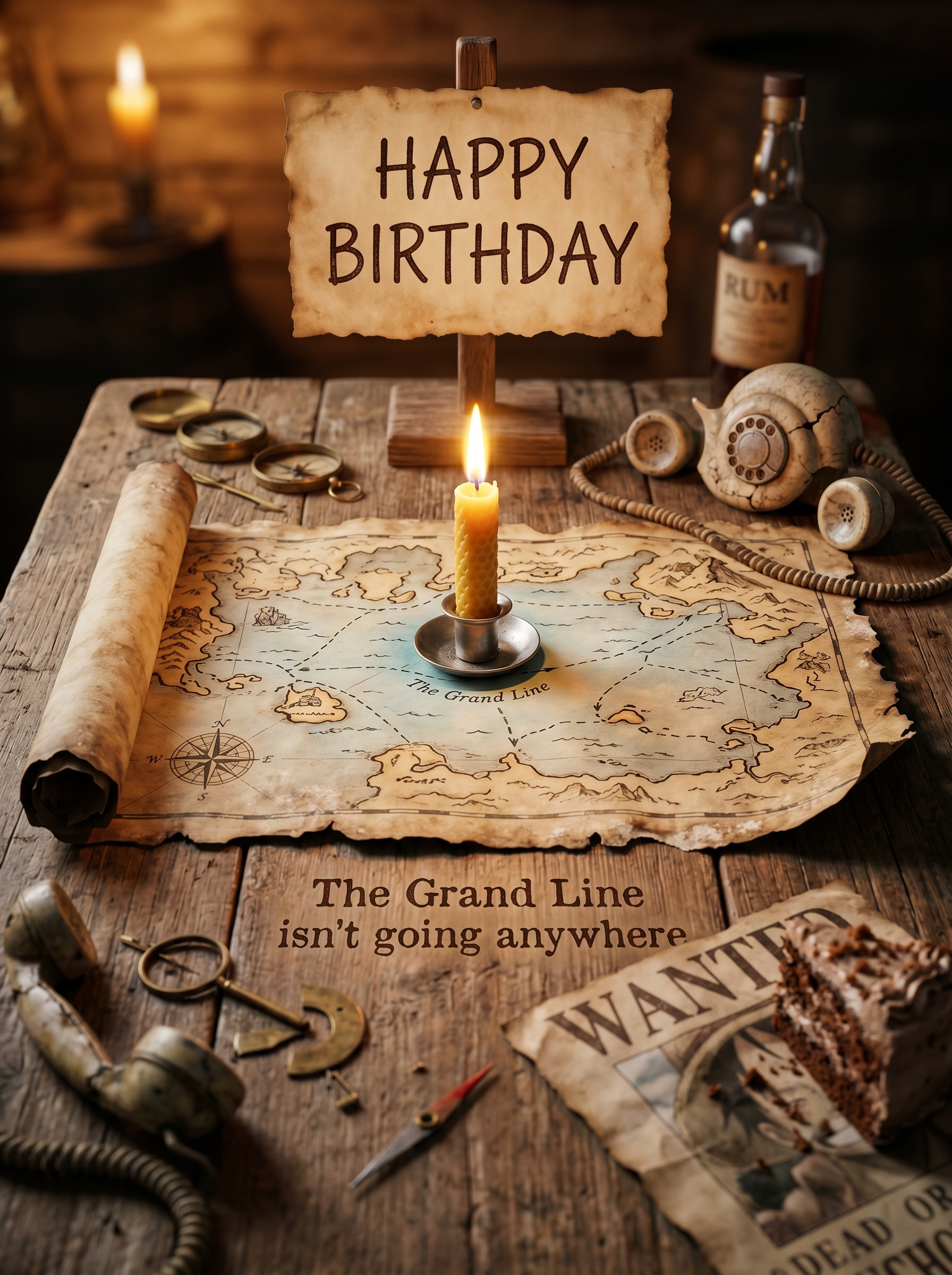 One Piece Birthday Cards | Silly Robot Cards