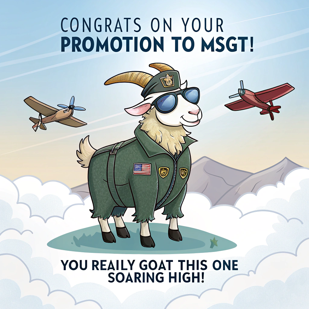 Goat Congratulations Cards - Silly Robot Cards