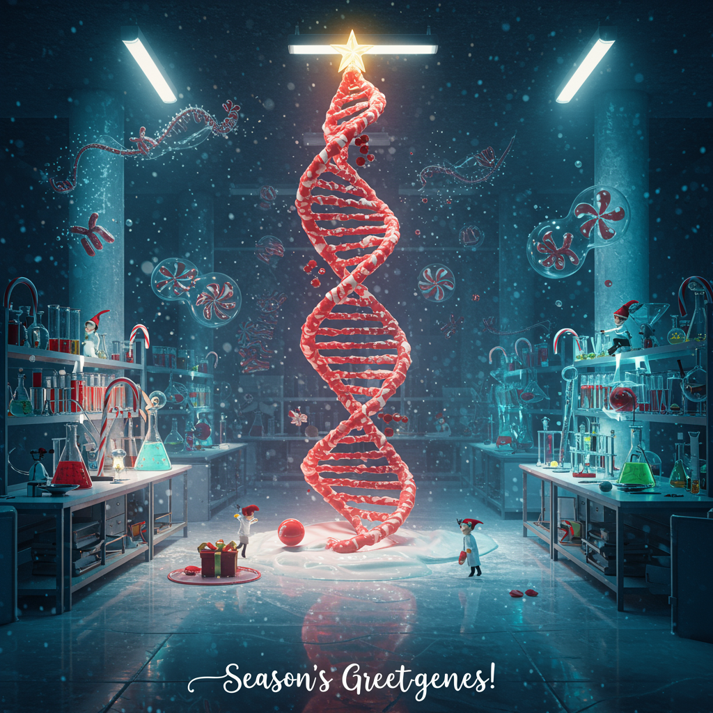 DNA Christmas Cards - Silly Robot Cards