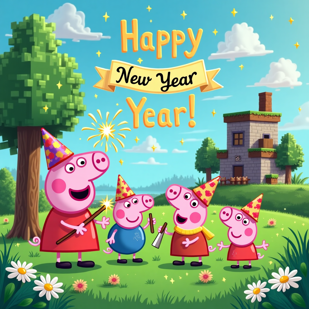 Children's Greetings New Year Cards - Silly Robot Cards