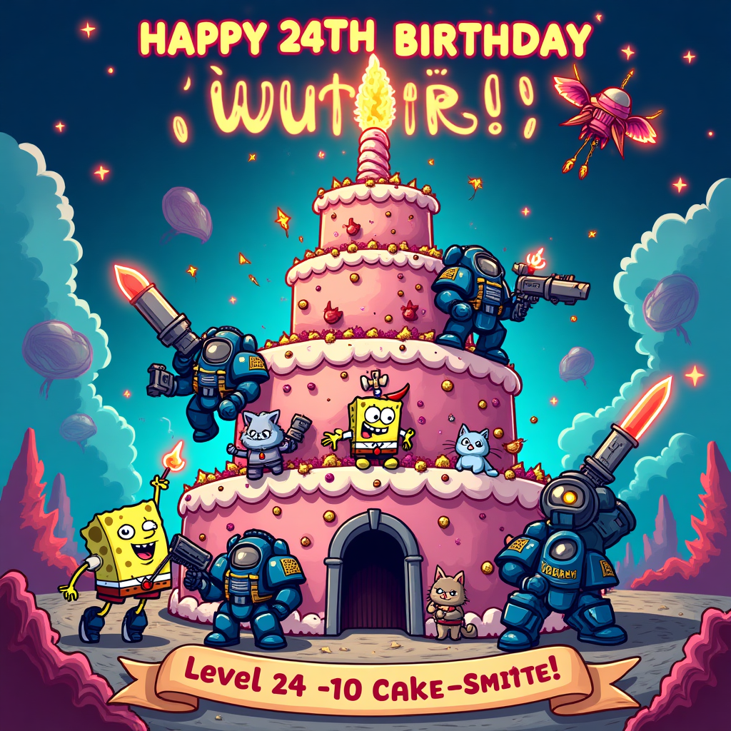 Gothic Sci-Fi Birthday Cards - Silly Robot Cards