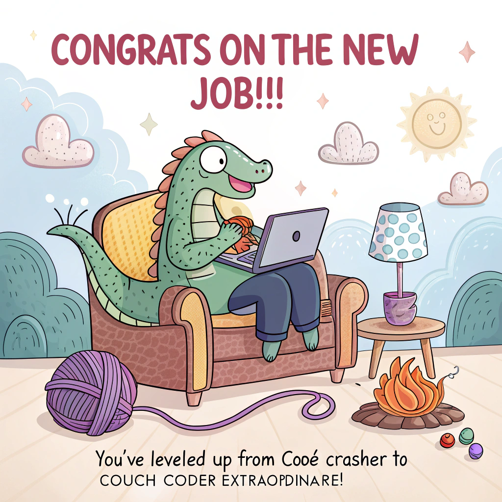Multitasking Congratulations Cards - Silly Robot Cards