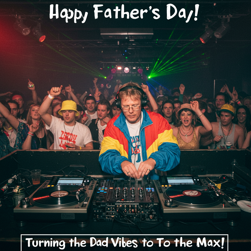 Celebrate Father's Day with Unique Rave Culture Cards | Vibrant & Fun ...