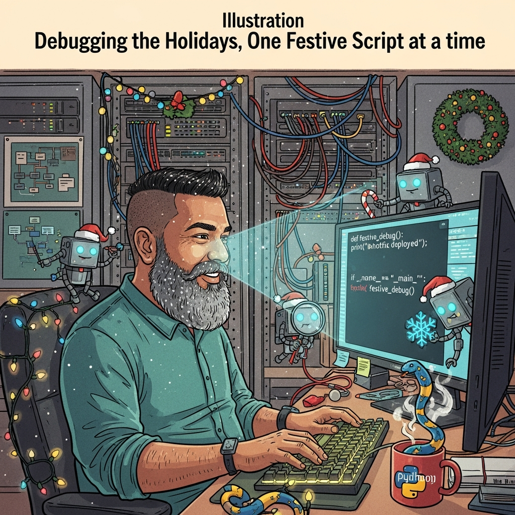 Python Coding Christmas Cards - Silly Robot Cards
