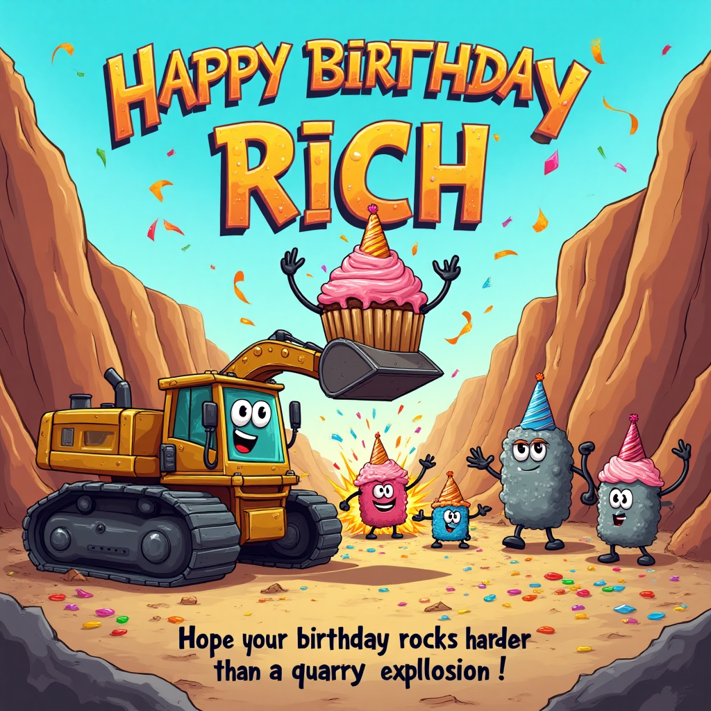 Explosion Birthday Cards - Silly Robot Cards