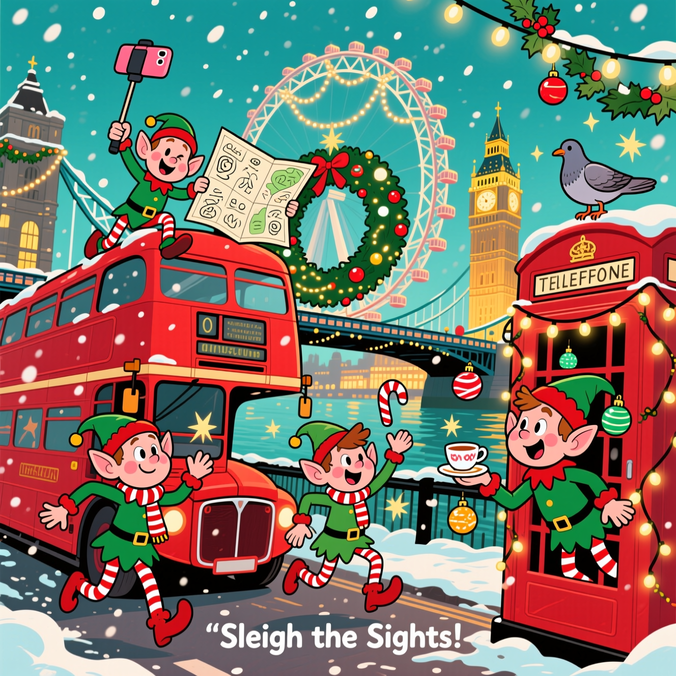 Christmas sightseeing london