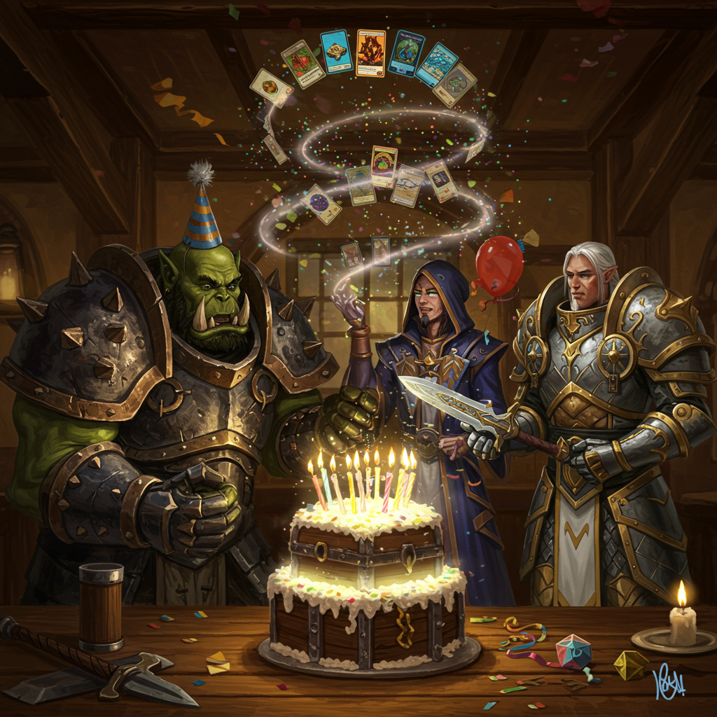 Magic The Gathering Birthday Cards - Silly Robot Cards