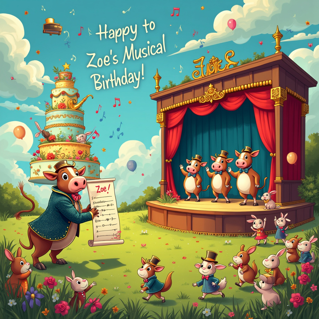 Musical Theatre Birthday Cards - Silly Robot Cards