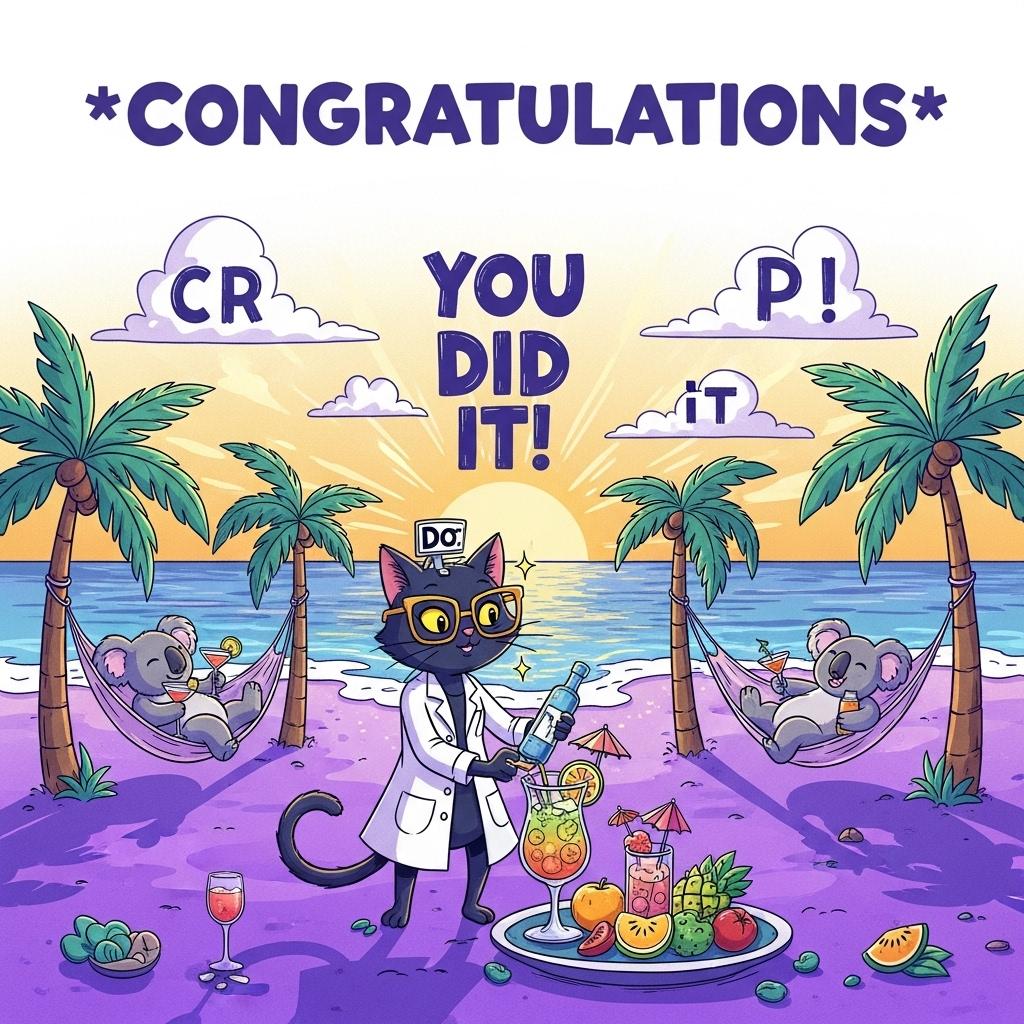 Female Character Congratulations Cards - Silly Robot Cards
