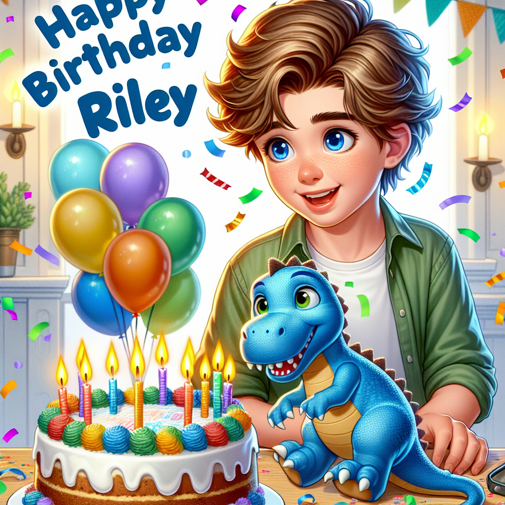 Riley Birthday Cards - Silly Robot Cards
