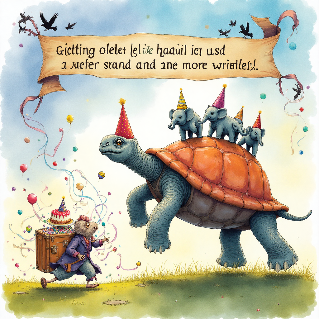 Terry Pratchett Birthday Cards - Silly Robot Cards