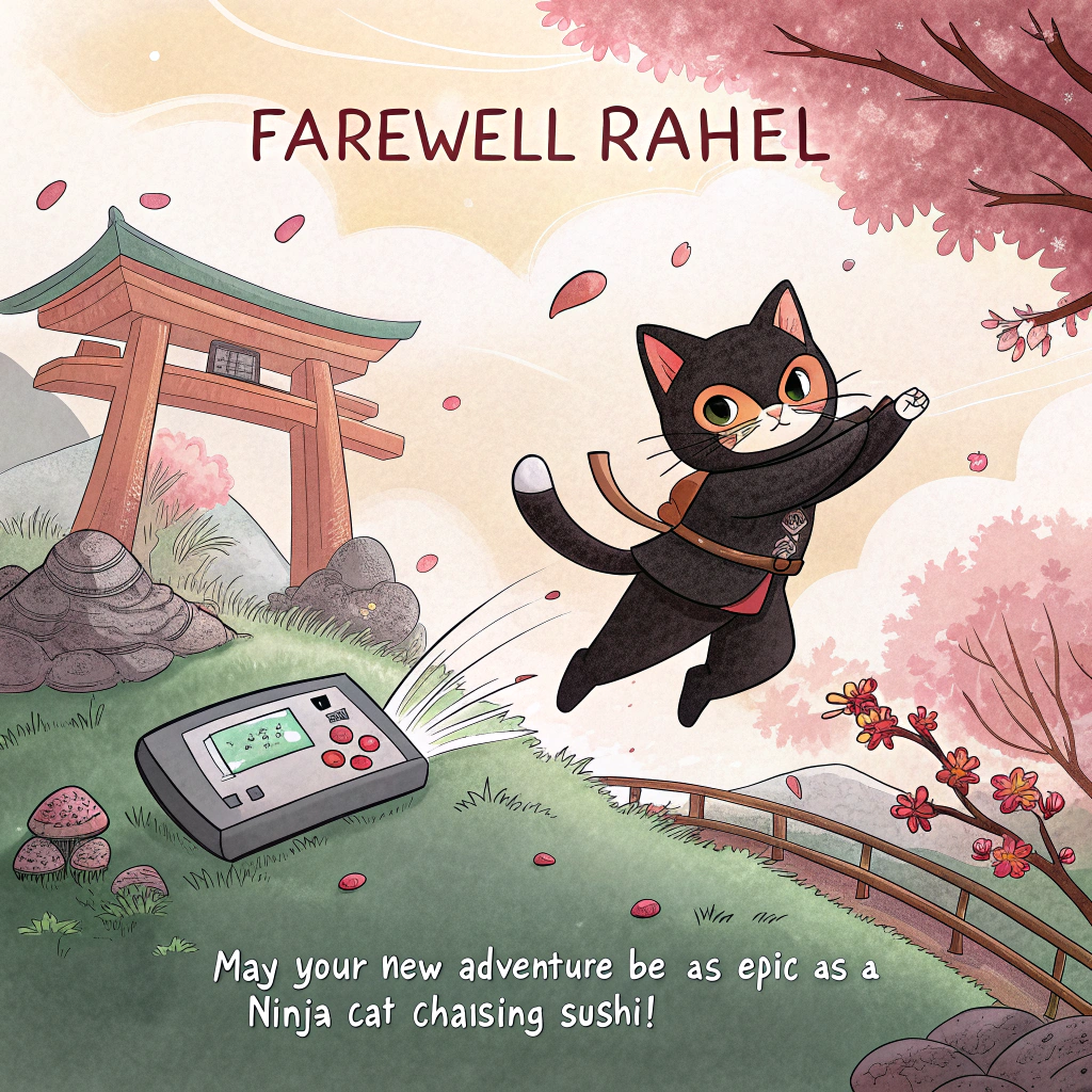 Gaming Farewell Cards - Silly Robot Cards