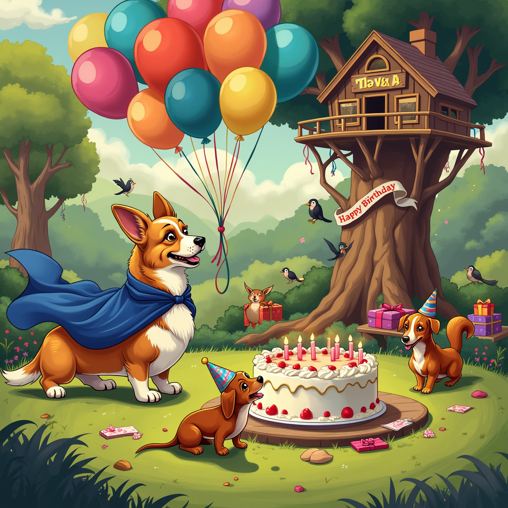 Animal Parties Birthday Cards - Silly Robot Cards