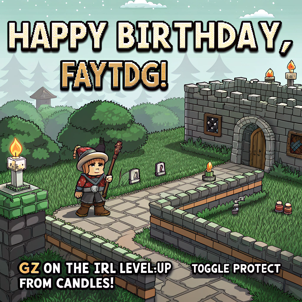 1) Birthday AI Generated Card - Old school runescape, and (e7e2b)