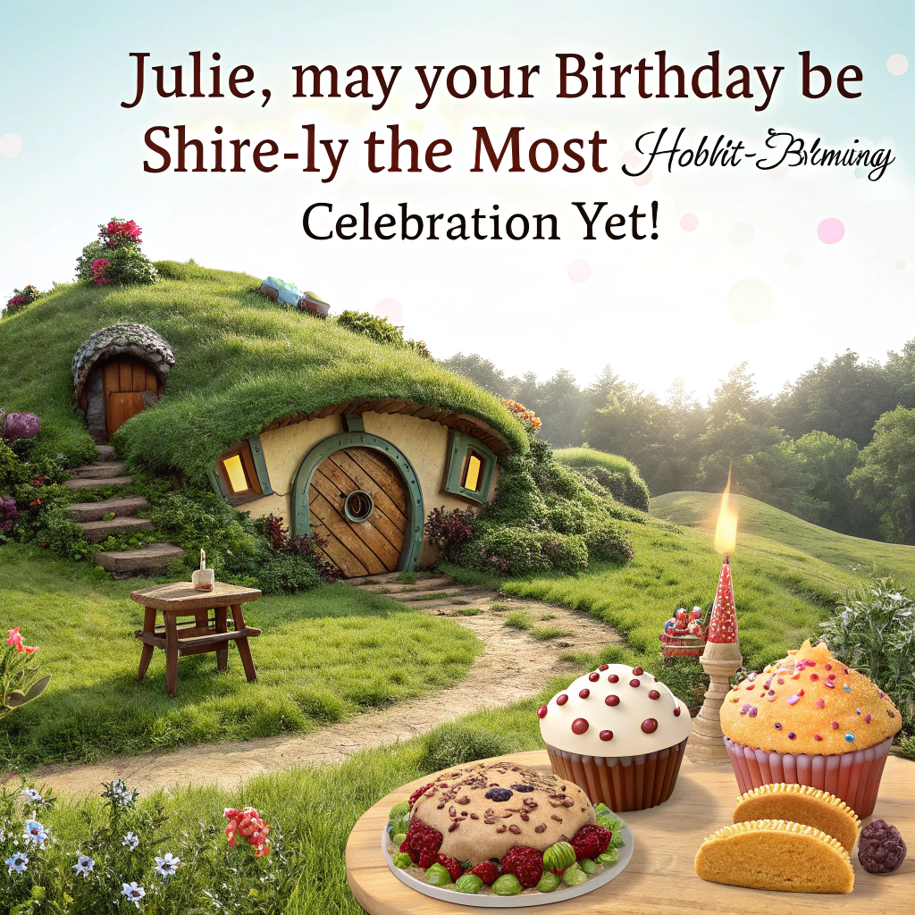Hobbit Theme Birthday Cards - Silly Robot Cards