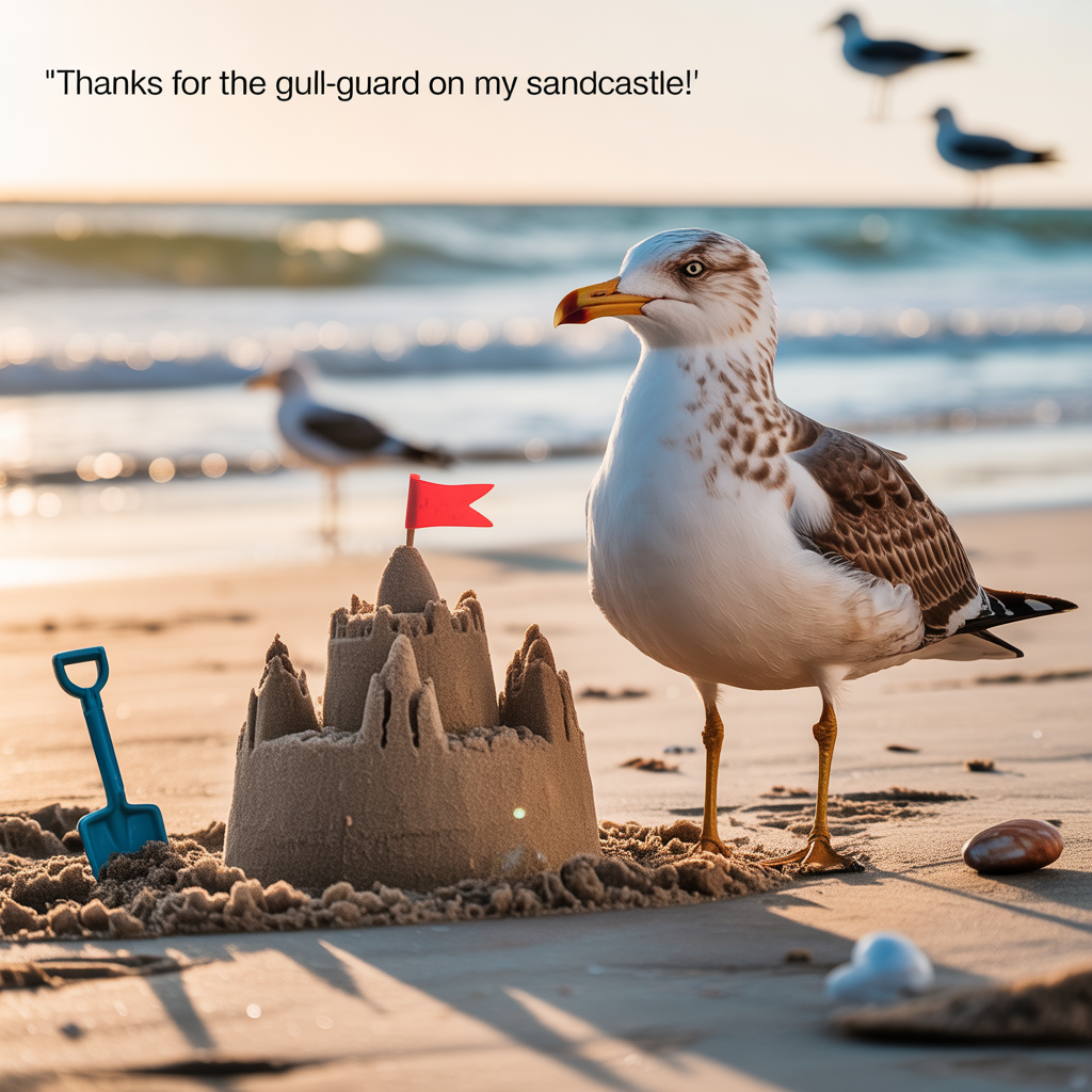 Beach Fun Thank You Cards - Silly Robot Cards