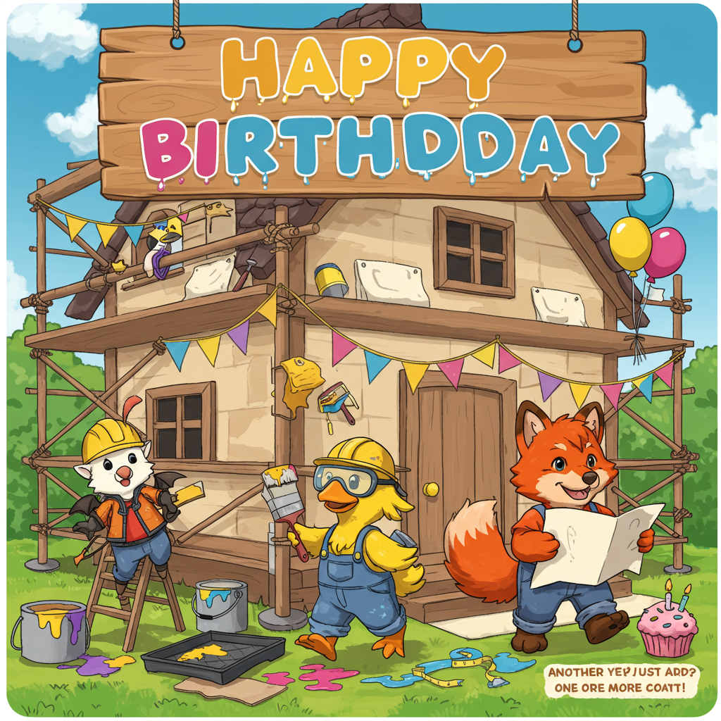 Carte D'anniversaire Renards - France