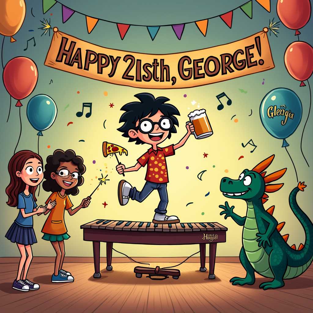 21st Birthday Congratulations Cards - Silly Robot Cards