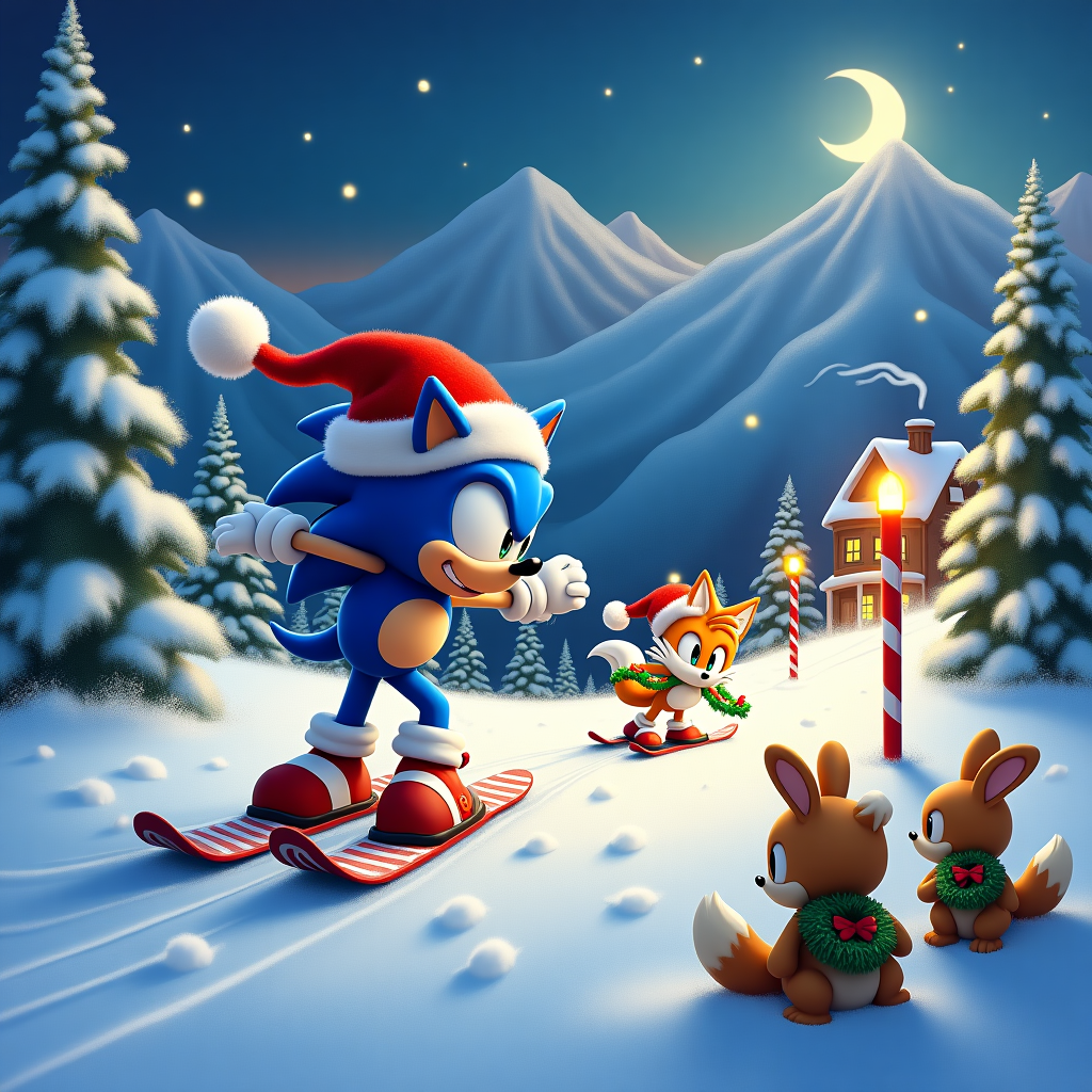 Sonic the Hedgehog Christmas Cards - Silly Robot Cards