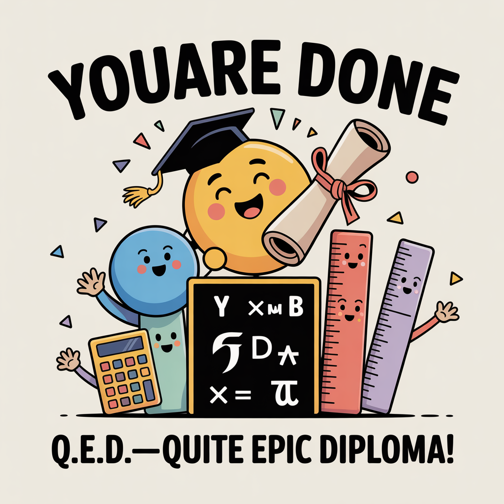 Math Congratulations Cards - Silly Robot Cards