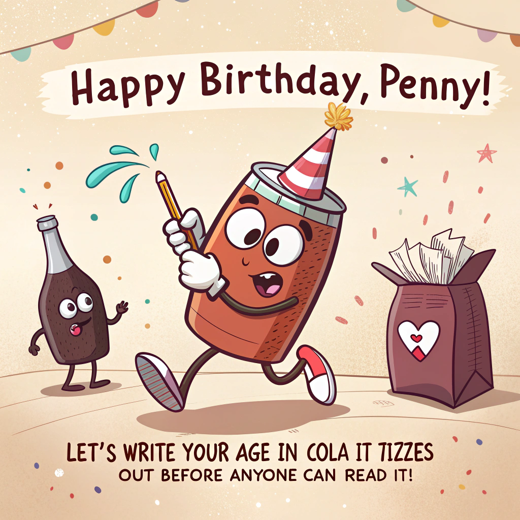 Coca-Cola Birthday Cards - Silly Robot Cards