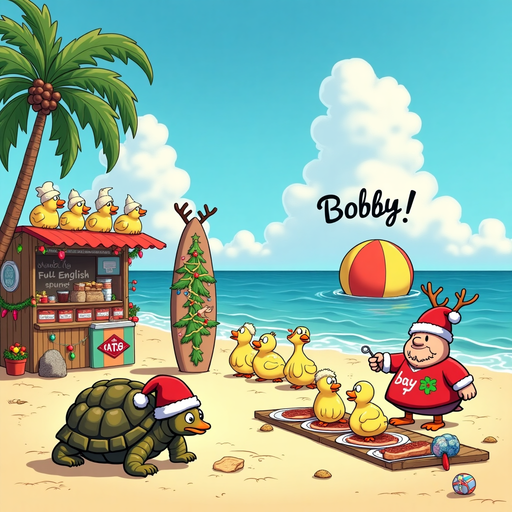 Festive Inflatable Beach Toys Christmas Cards – Make Your Holidays ...