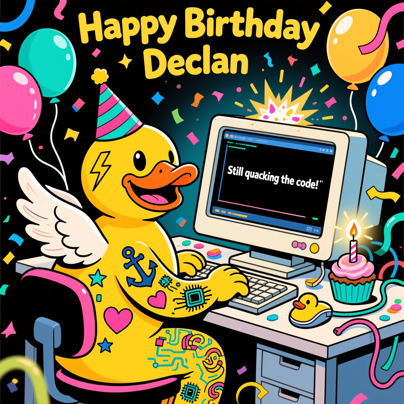 Coding Birthday Cards - Silly Robot Cards, image size:1328x1328