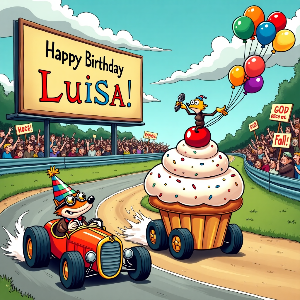 Animated Comic Style Birthday Cards - Silly Robot Cards