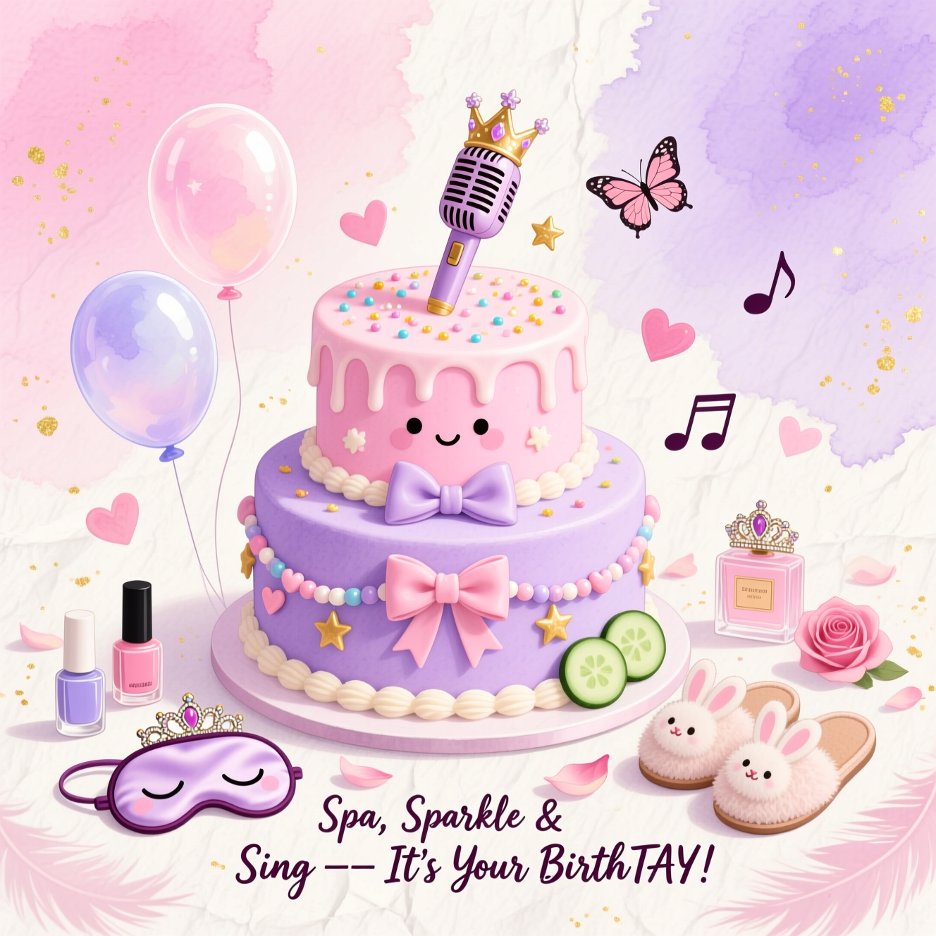Kids Pamper Party Birthday Cards - Silly Robot Cards