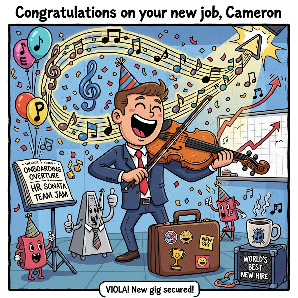 Cartoon & Illustration Congratulations Cards - Silly Robot Cards