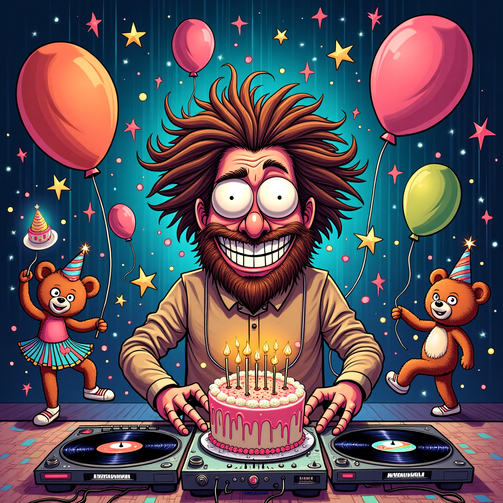 Aphex Twin Birthday Cards - Silly Robot Cards