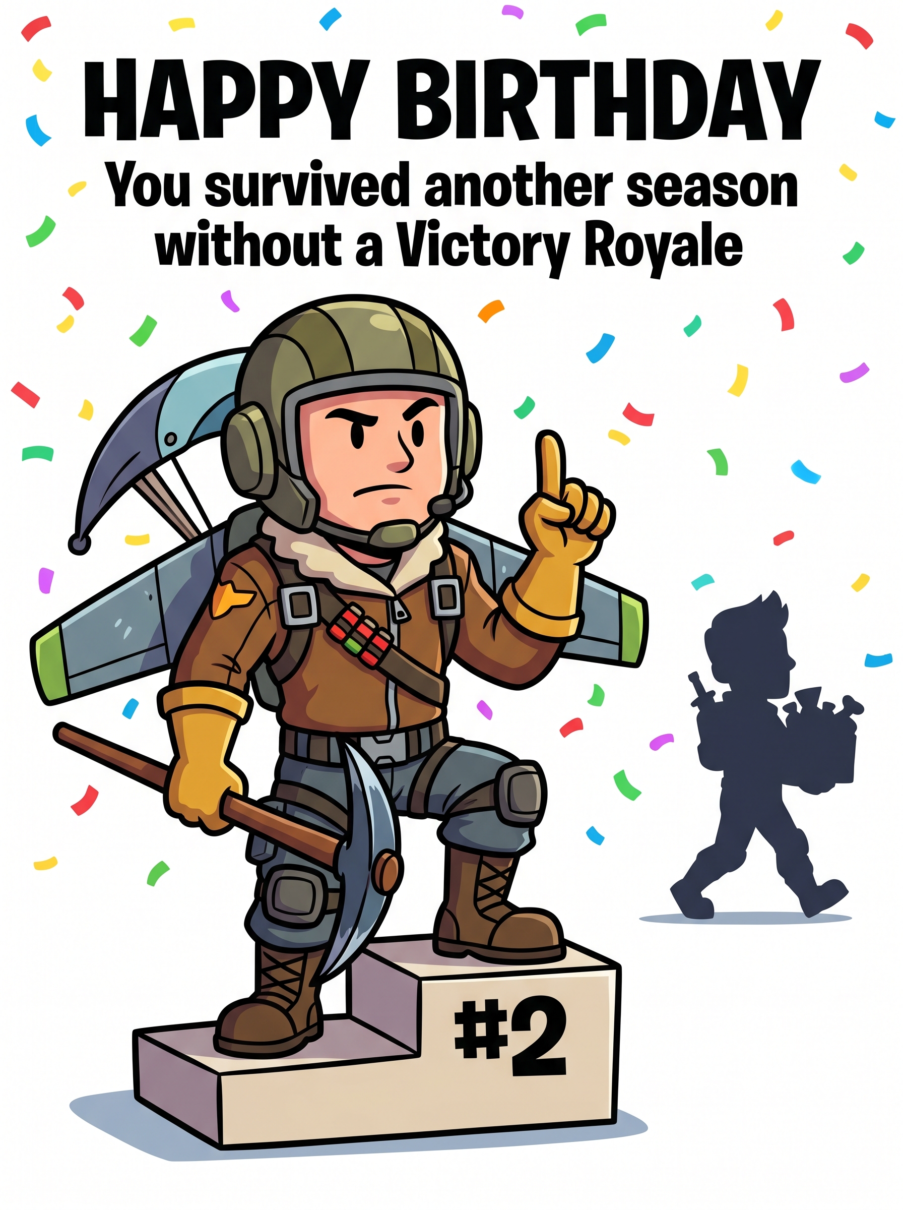 Fortnite Birthday Cards | Silly Robot Cards