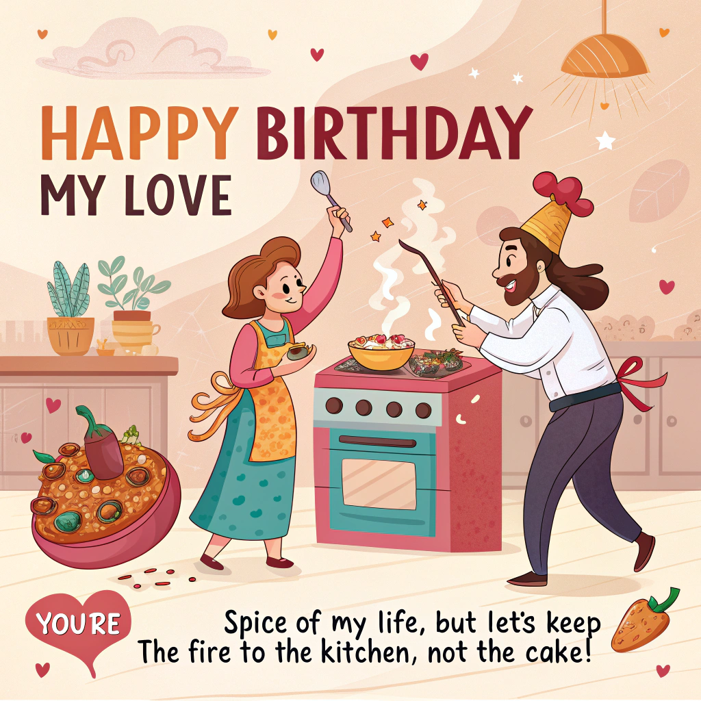 Kitchen Adventures Birthday Cards - Silly Robot Cards