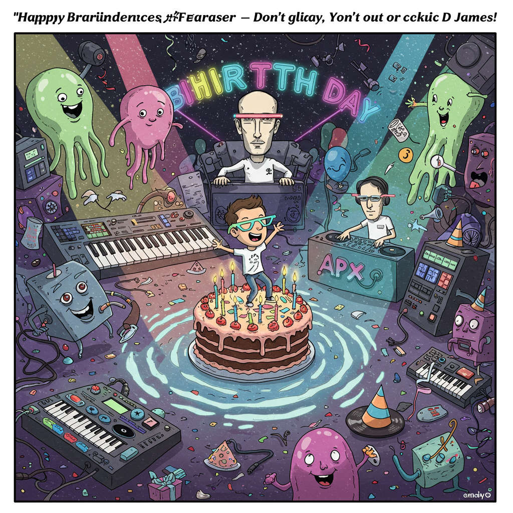 Aphex Twin Birthday Cards - Silly Robot Cards