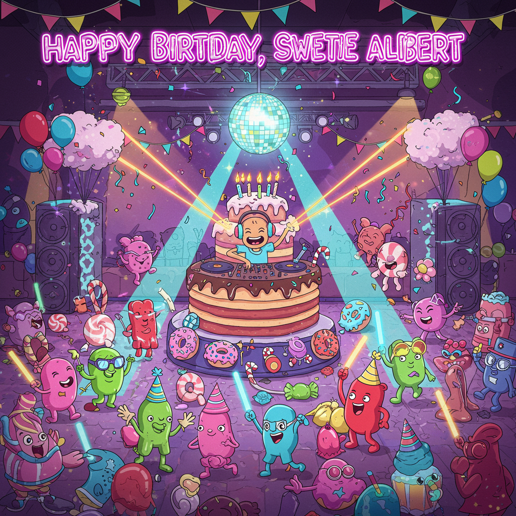 Rave Birthday Cards - Silly Robot Cards