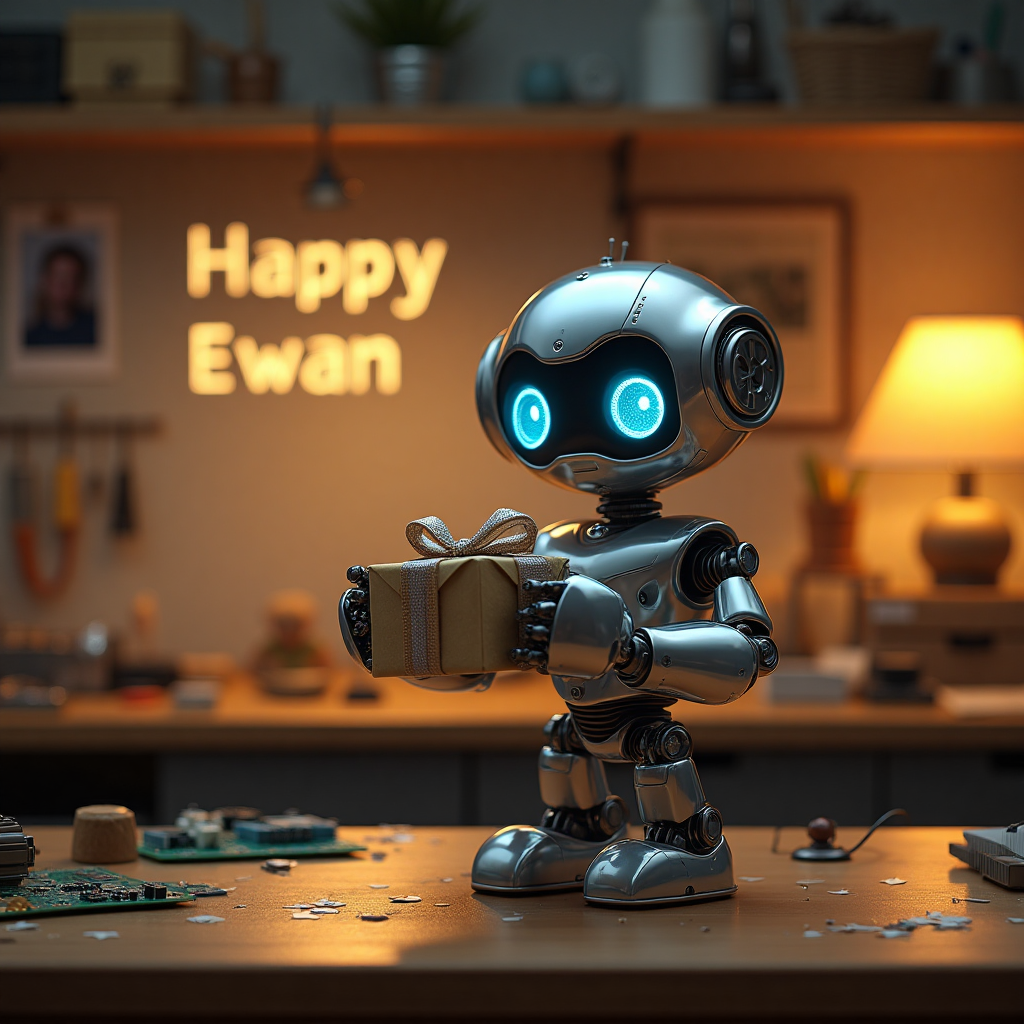 Warmth and Emotion Birthday Cards - Silly Robot Cards