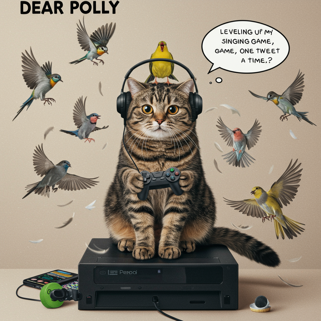 Ravioli the cat Birthday Cards - Silly Robot Cards