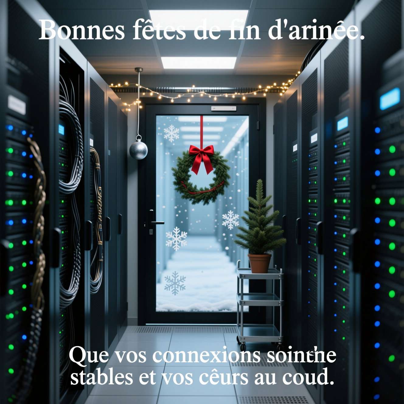 Data Center Christmas Cards - Silly Robot Cards