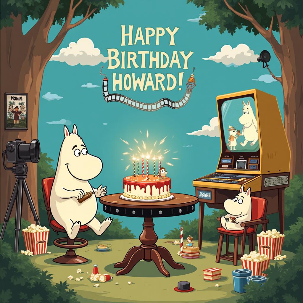 Film Birthday Cards - Silly Robot Cards
