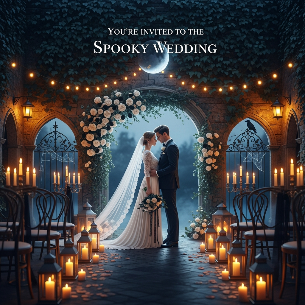Spook-tacular Halloween Wedding Cards: Unique Designs for Your Special ...