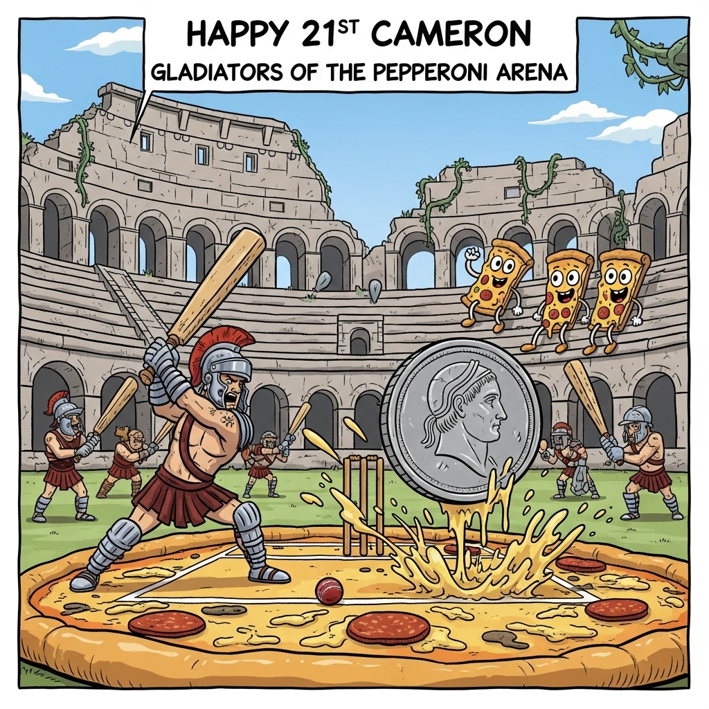 Roman Culture Birthday Cards - Silly Robot Cards, image size:1024x1024