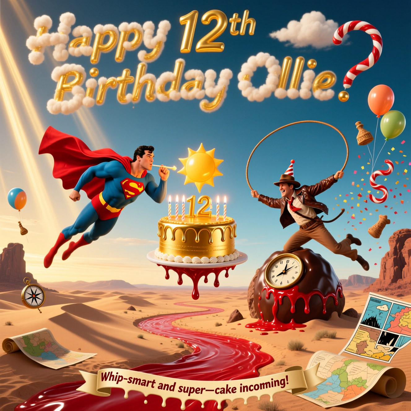 Christopher Reeve Superman Birthday Cards - Silly Robot Cards