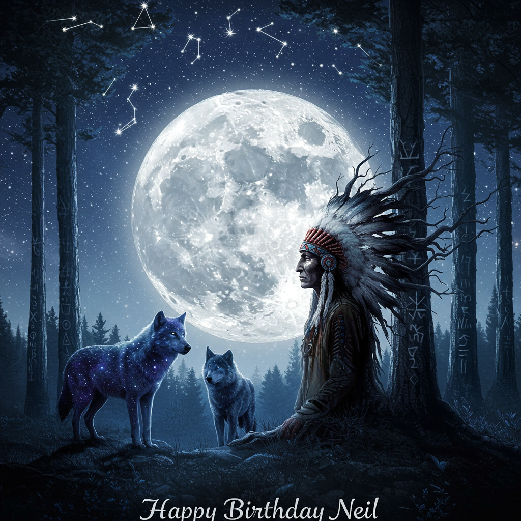 Birthday - Wolf Howl - Greeting Card – Amy Rose Moore - View #5